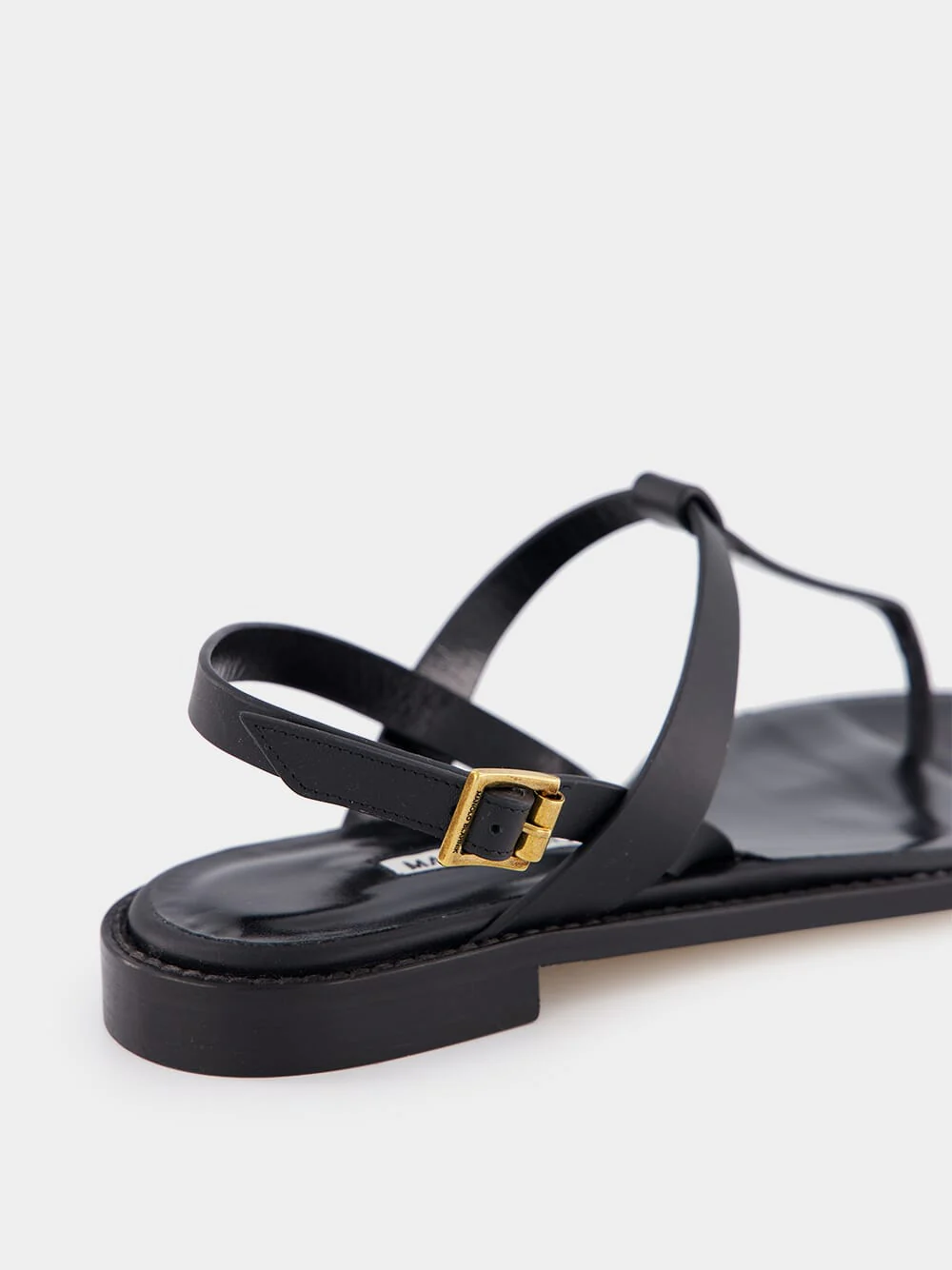 Black Calf Leather Sandals - Image 6