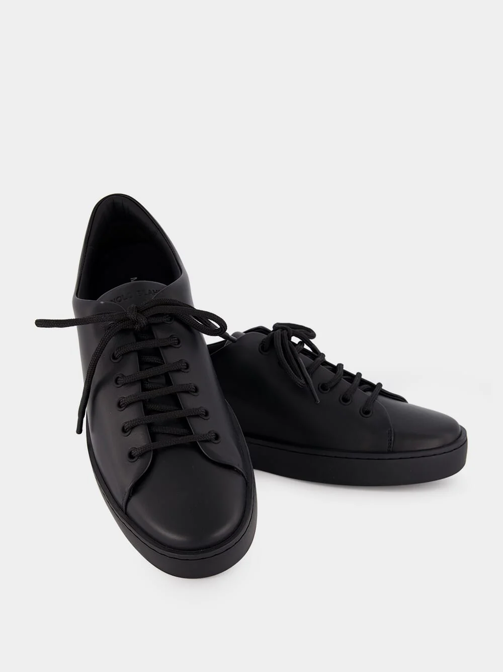Black Calf Leather Sneakers - Image 7