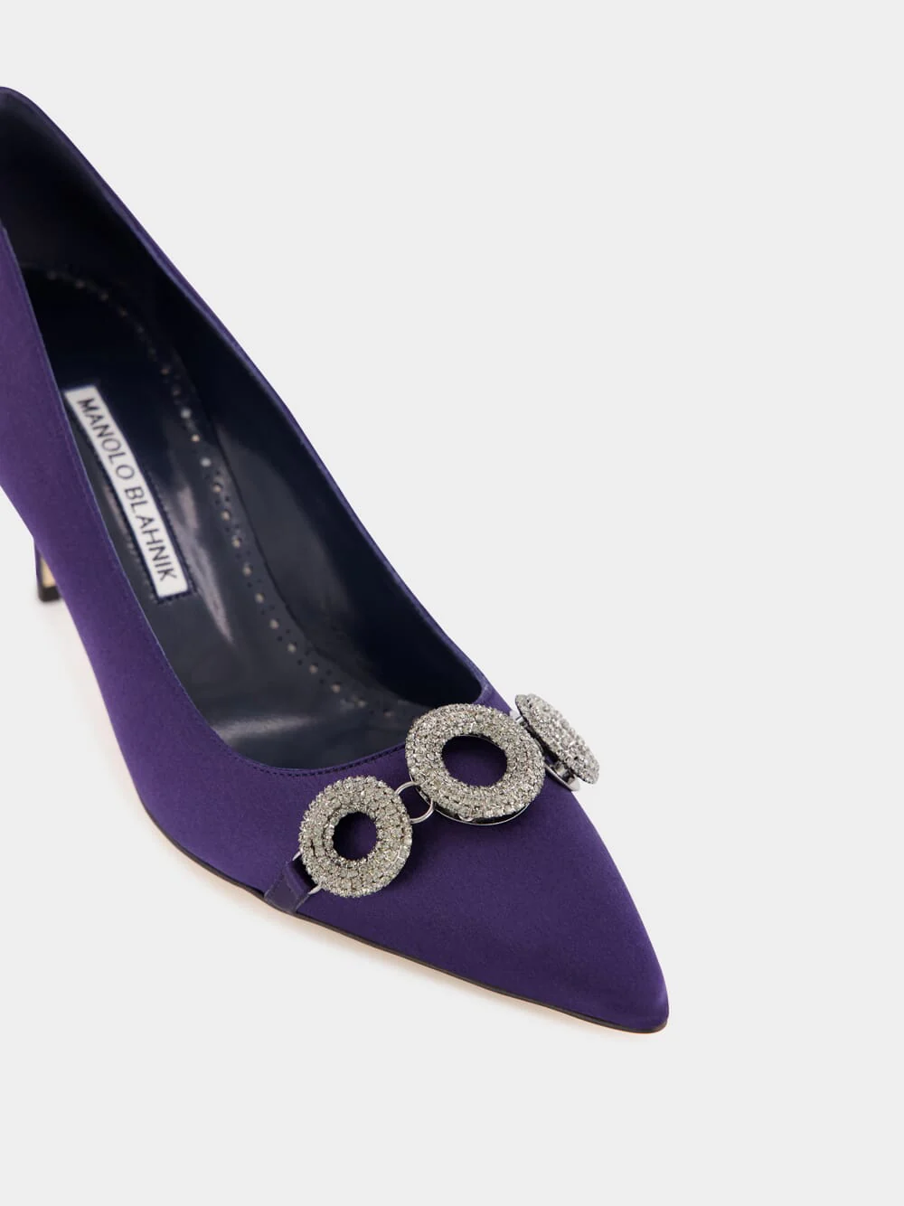 Blue Satin Isteralo 70mm Heels - Image 6