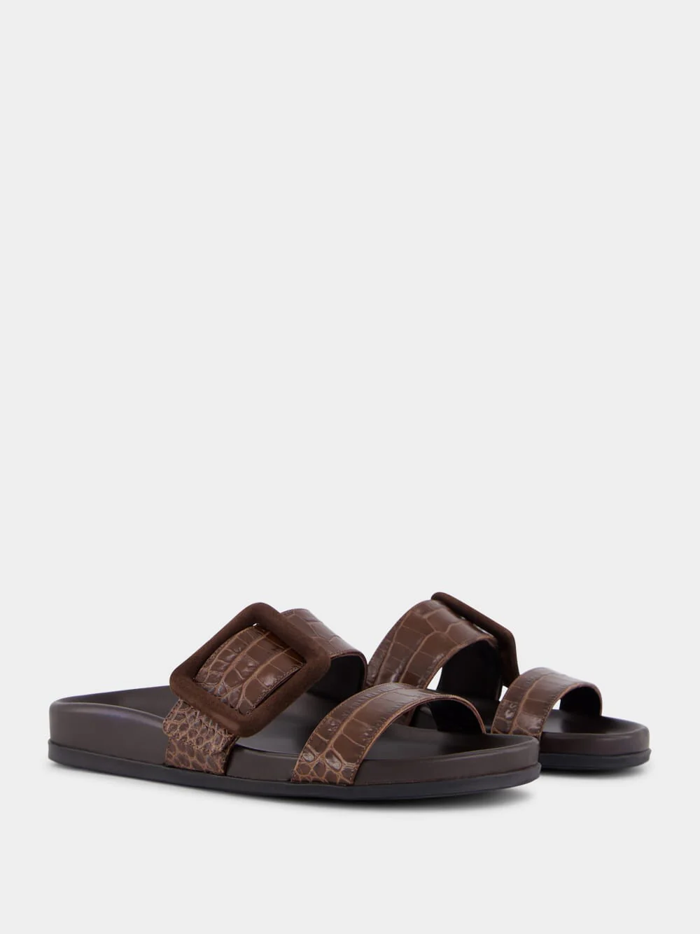 Brown Calf Leather Sandals - Image 3