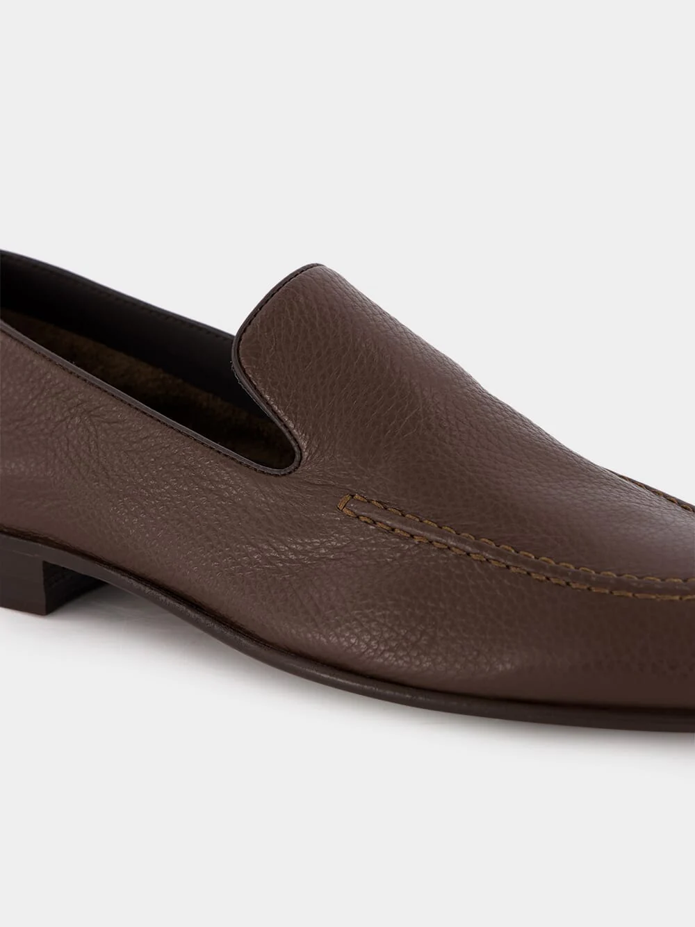 Brown Truro Calf Leather Loafers - Image 6