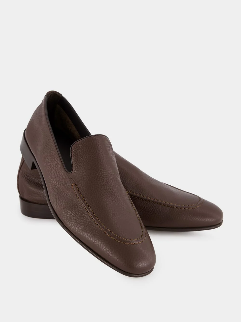 Brown Truro Calf Leather Loafers - Image 7