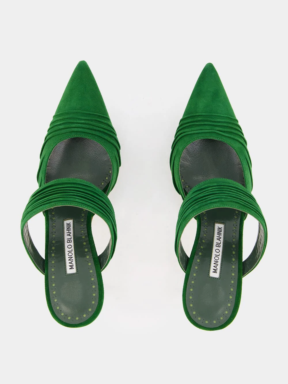 Emerald Circeamu 70mm Suede Mules - Image 4