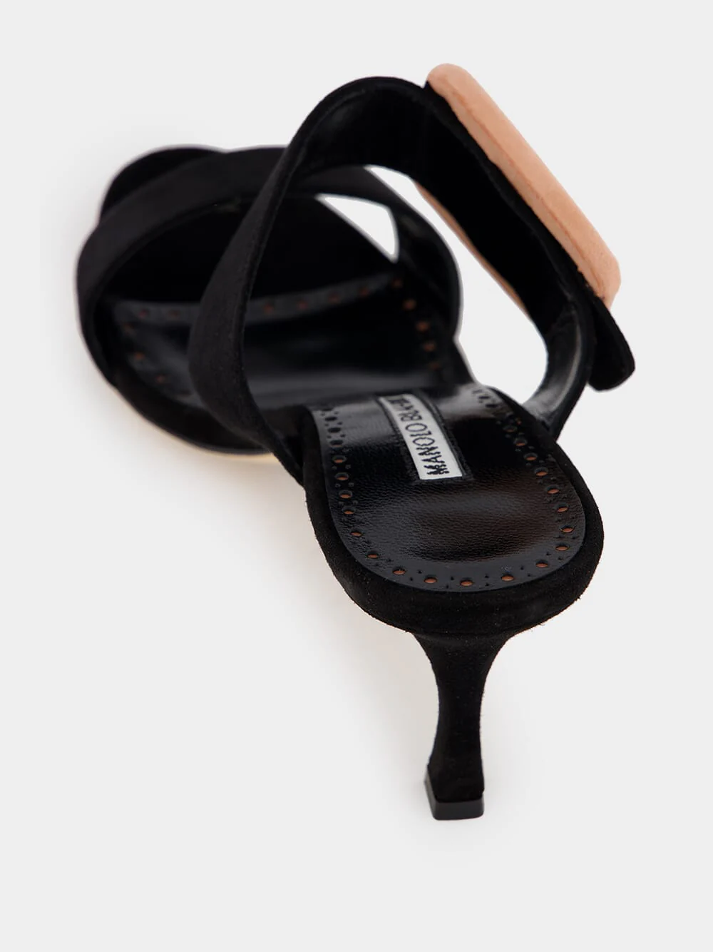 Gable Suede Buckle Open-Toe 70mm Mules - Image 7