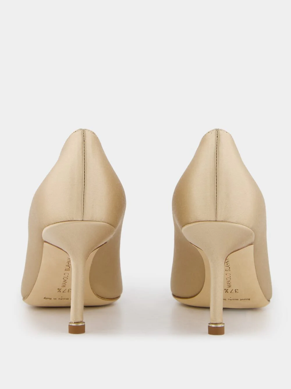 Hangisi 70mm Champagne Jewel Buckle Pumps - Image 5