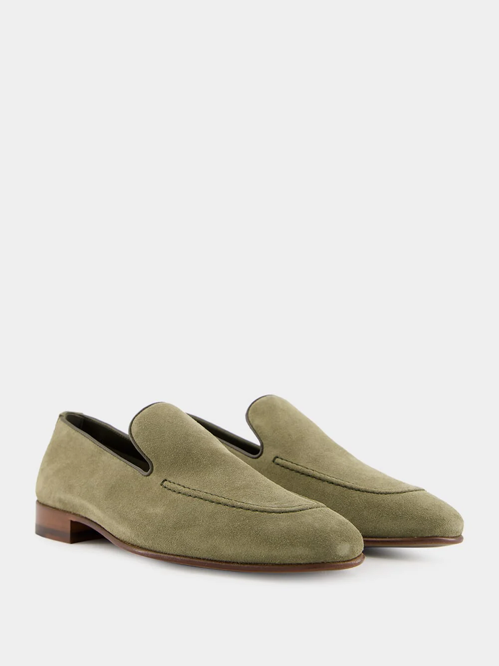Khaki Truro Suede Loafers - Image 3