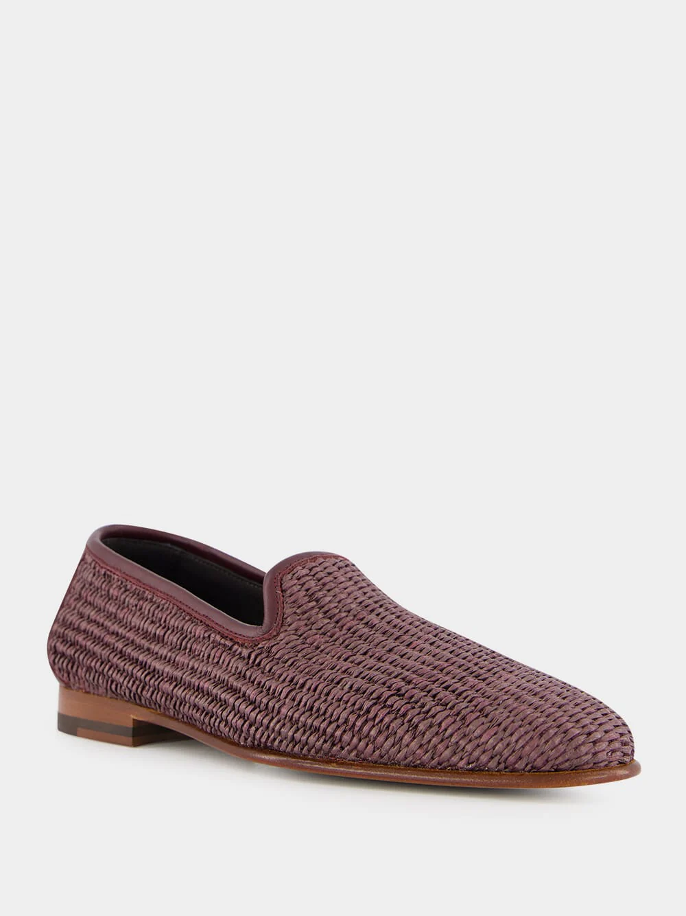 Mario Brown Raffia Loafers - Image 2