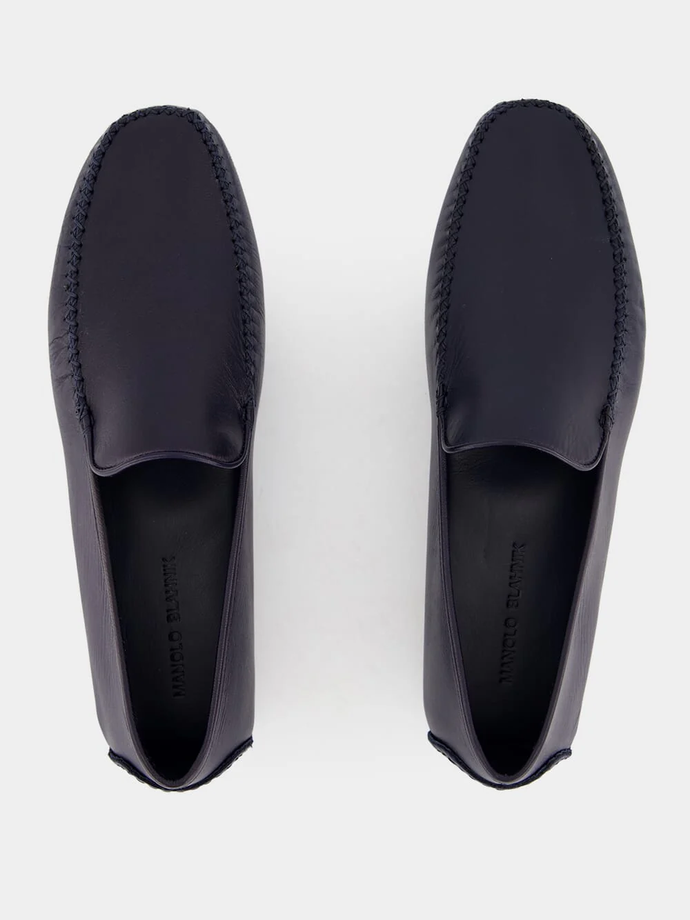 Mayfair Navy Leather Loafers - Image 4