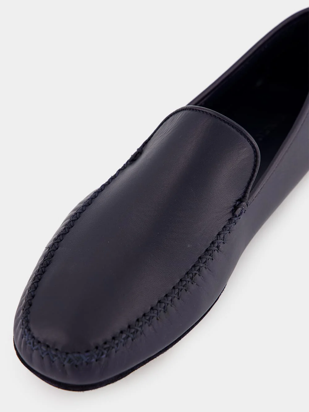 Mayfair Navy Leather Loafers - Image 7