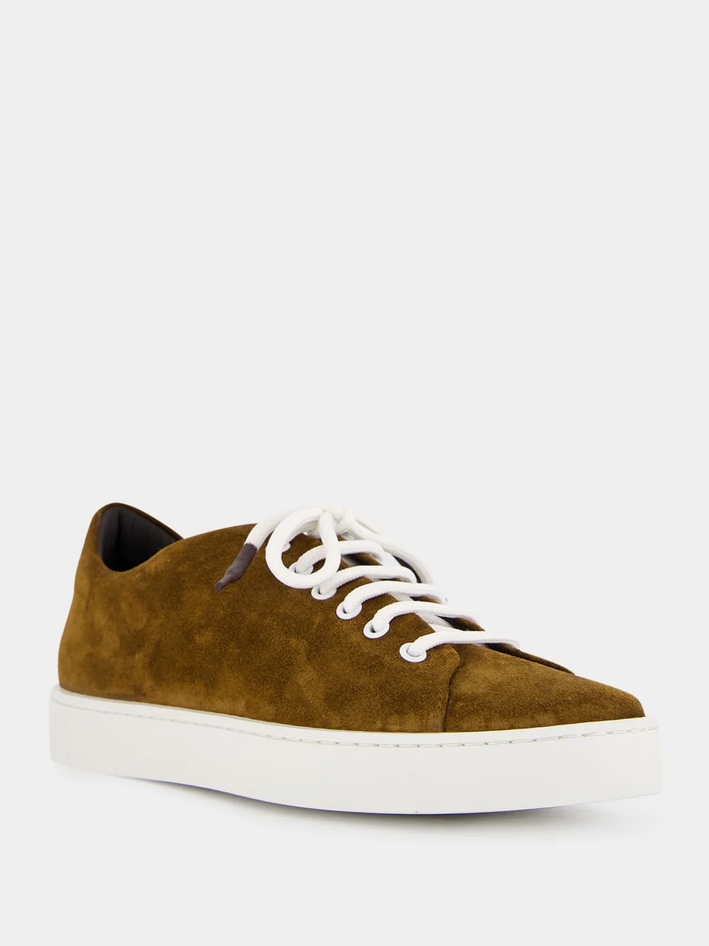Semanado Brown Suede Low Cut Sneakers - Image 2