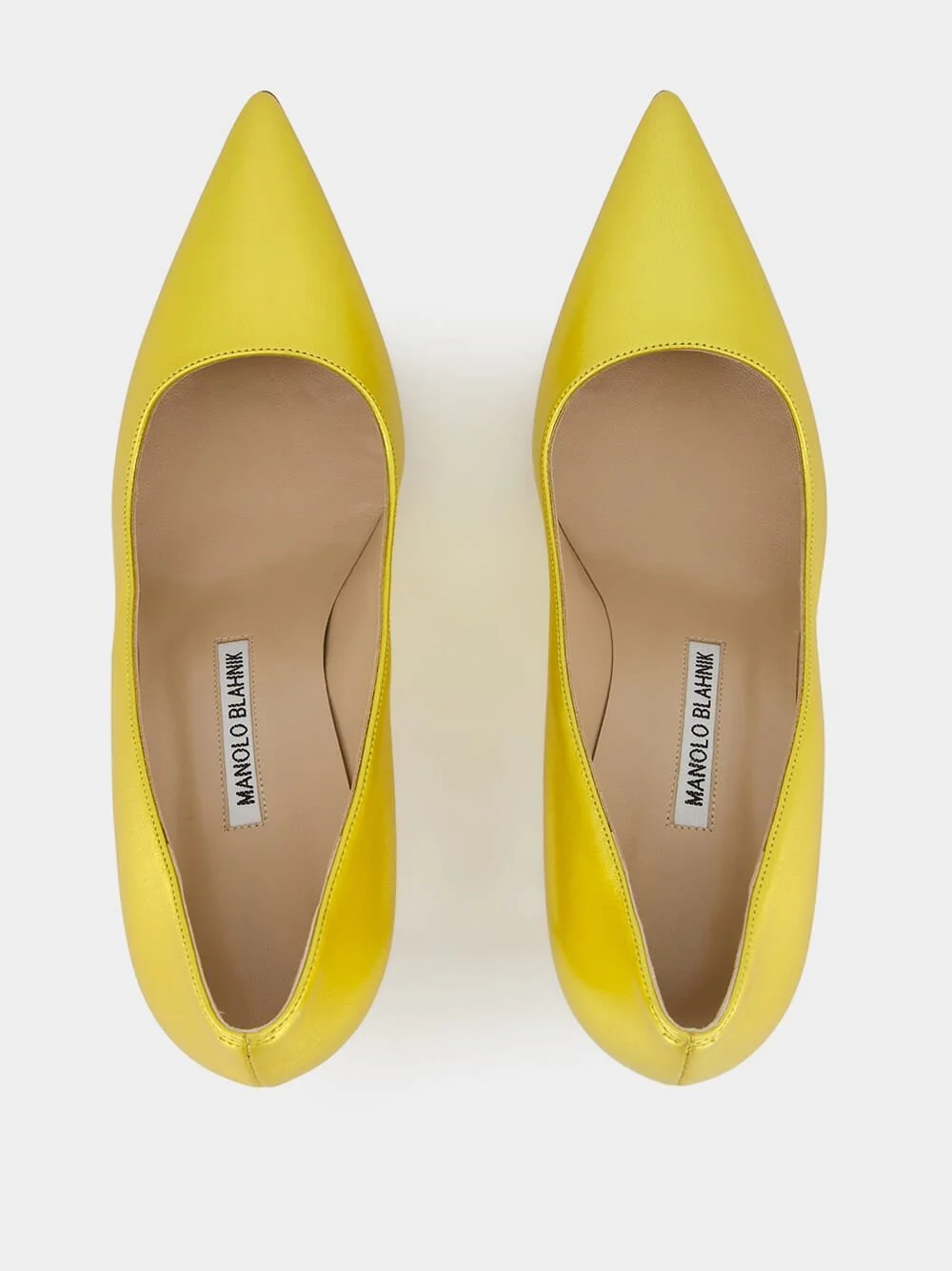 Tora 70mm Yellow Leather Pumps - Image 4