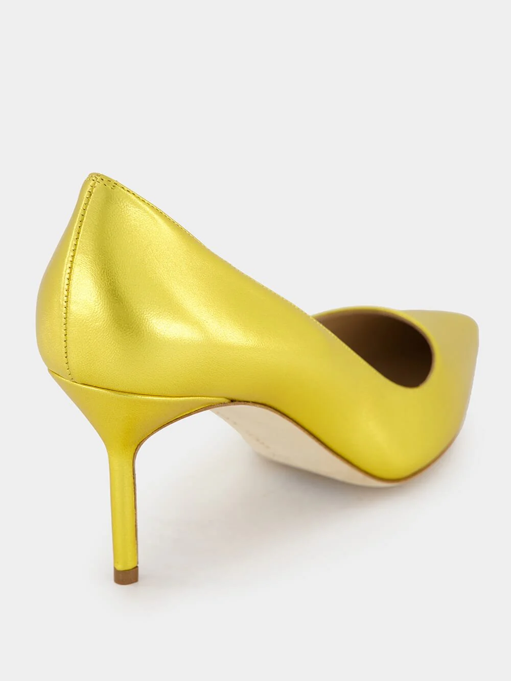 Tora 70mm Yellow Leather Pumps - Image 7