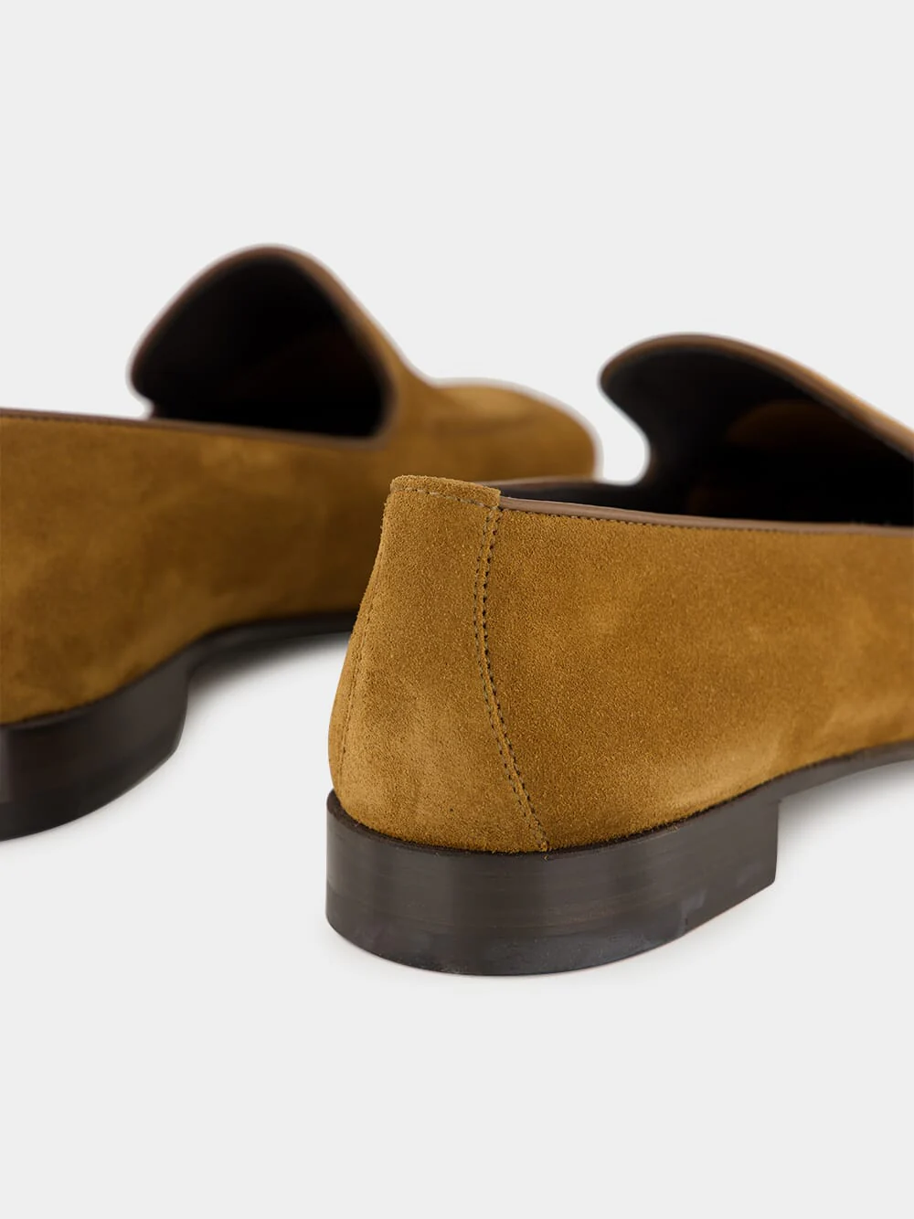 Truro Brown Suede Apron Loafers - Image 6
