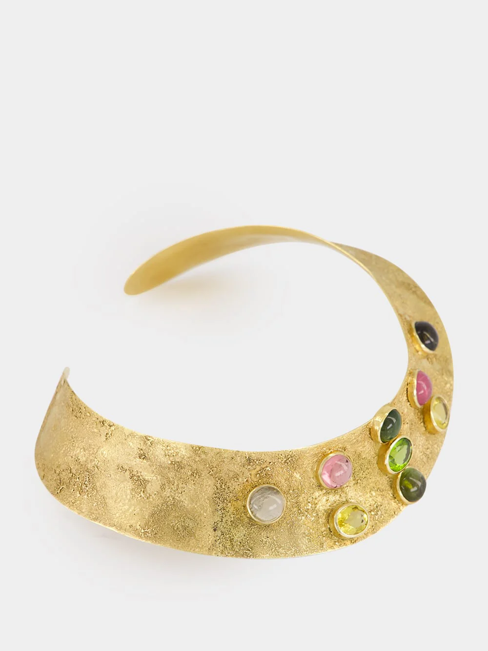 Gold Desert Necklace with Tourmalines - Image 3