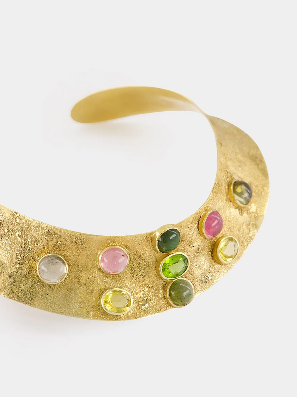 Gold Desert Necklace with Tourmalines - Image 4