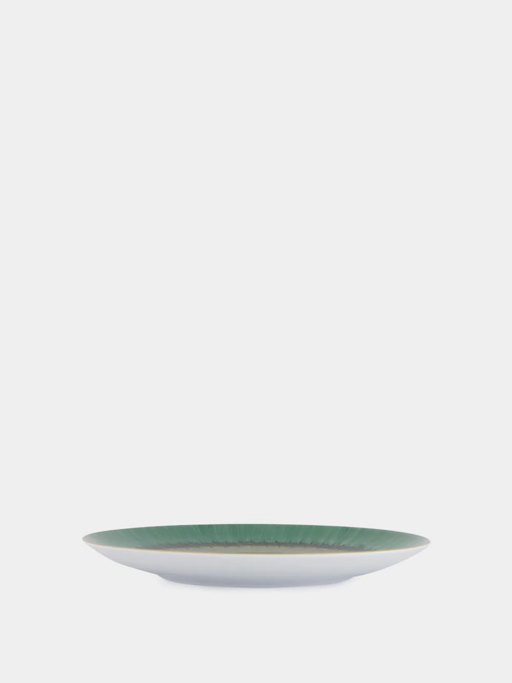Coupe Aloe Salad/Dessert Plate in Snake and Dark Green - Image 3