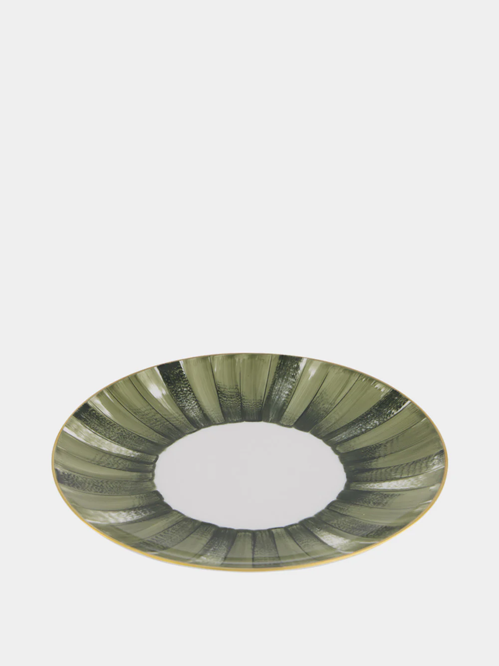 Dinner Plate Coupe Panache in Snake Green and Khaki - Image 2