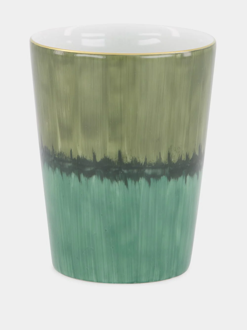 Gobelet Aloe Porcelain Tumbler in Snake and Dark Green