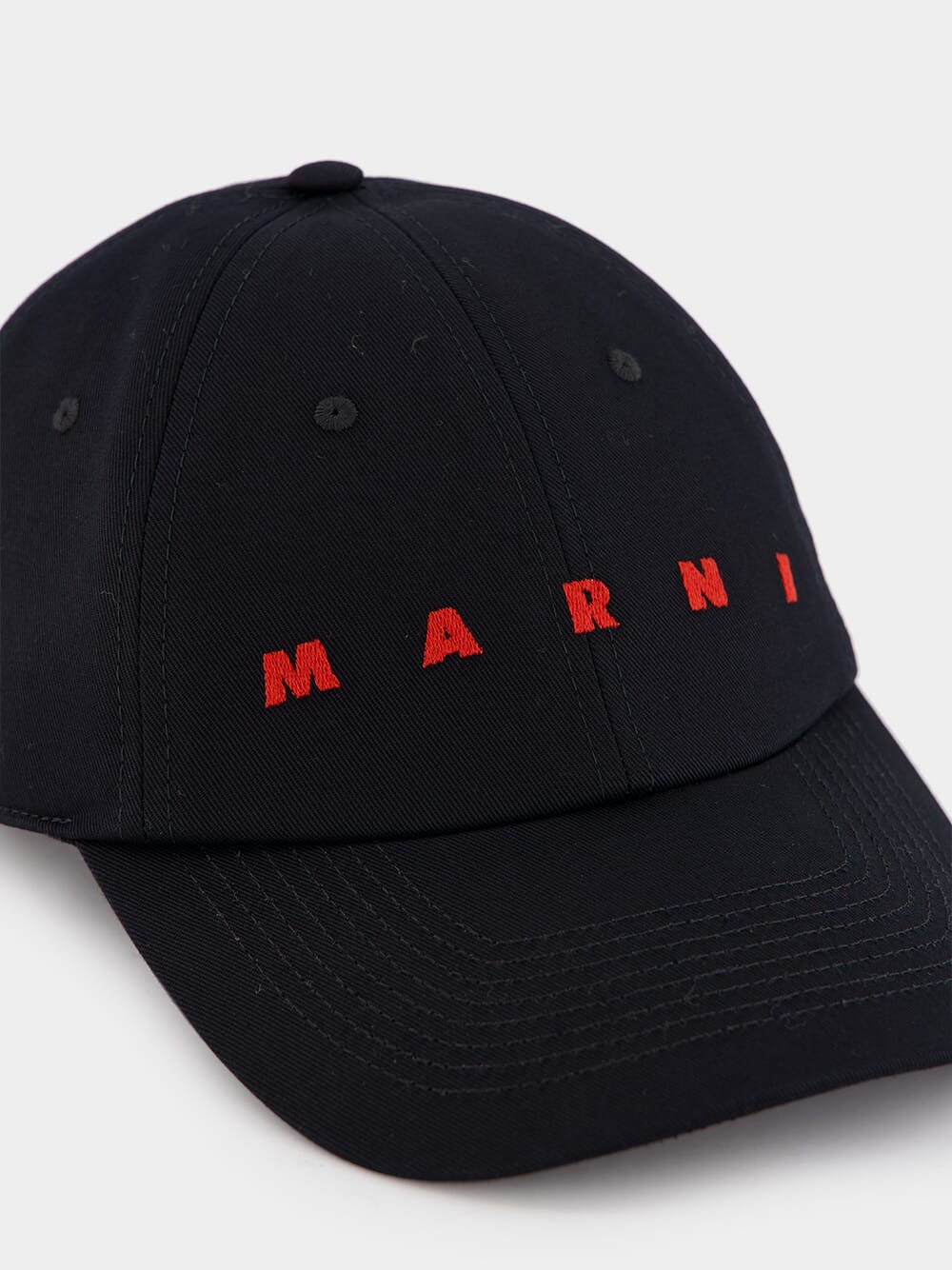 Embroidered Logo Gabardine Cap - Image 3