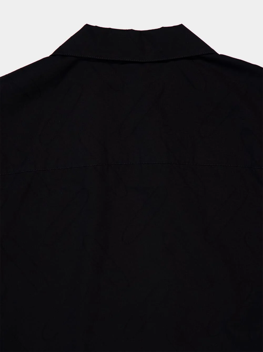 Black Cotton Shirt with Front Pockets - Image 4