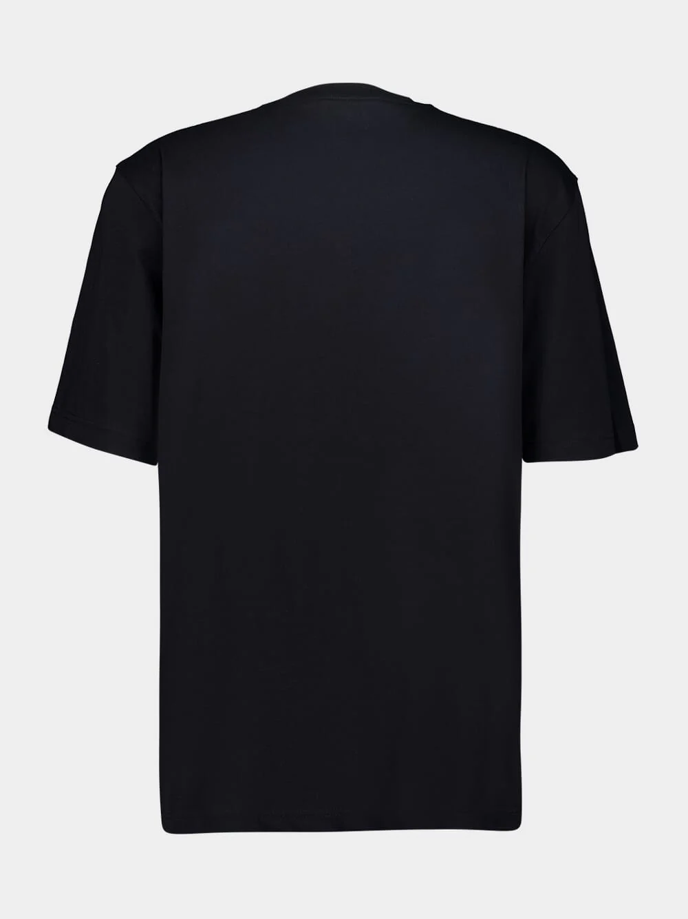Black Cotton T-Shirt with Caos Logo - Image 3