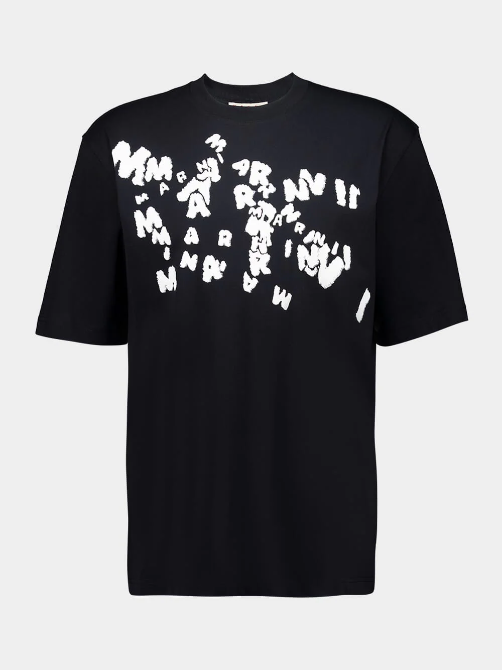Black Cotton T-Shirt with Caos Logo - Image 5