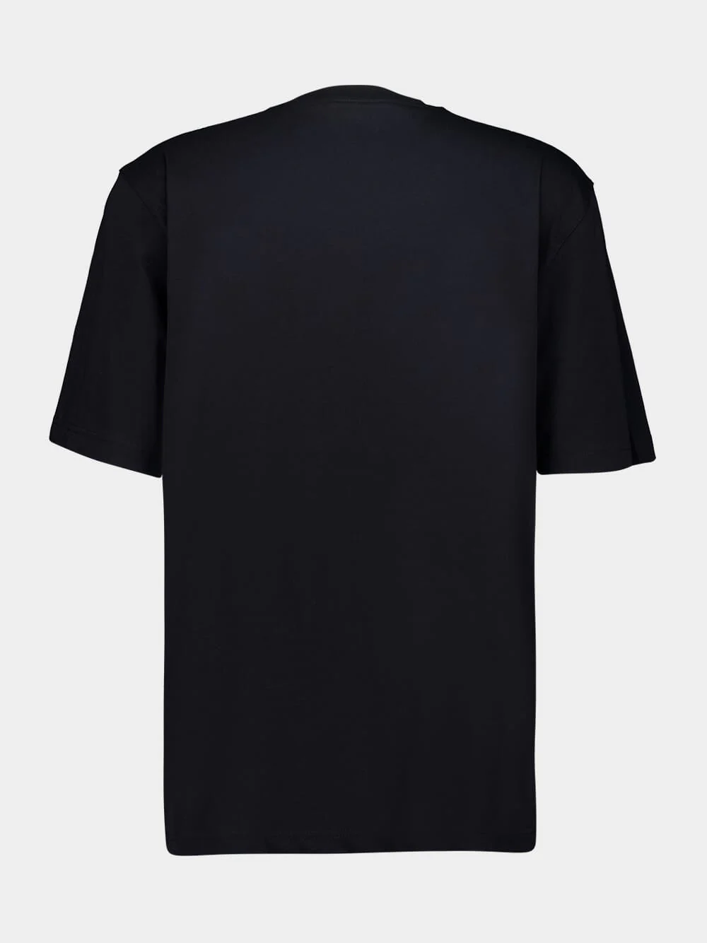 Black Cotton T-Shirt with Caos Logo - Image 6