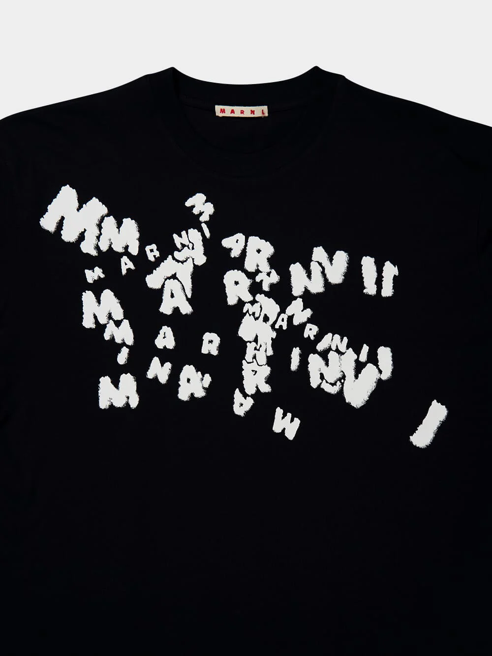 Black Cotton T-Shirt with Caos Logo - Image 7