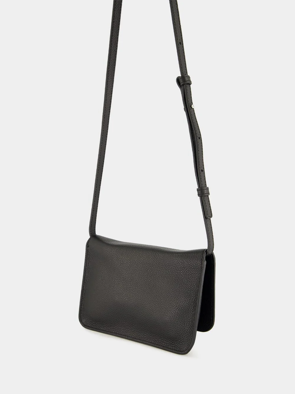 Black Crossbody Bag with Logo Print - Image 5