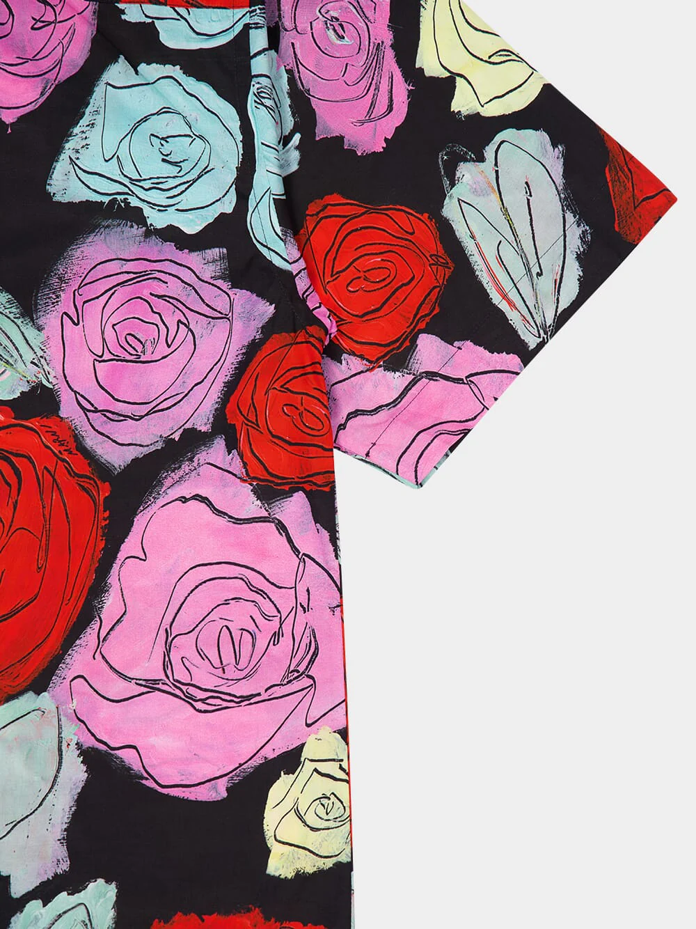 Black Poplin Bowling Shirt with Orion Print - Image 6