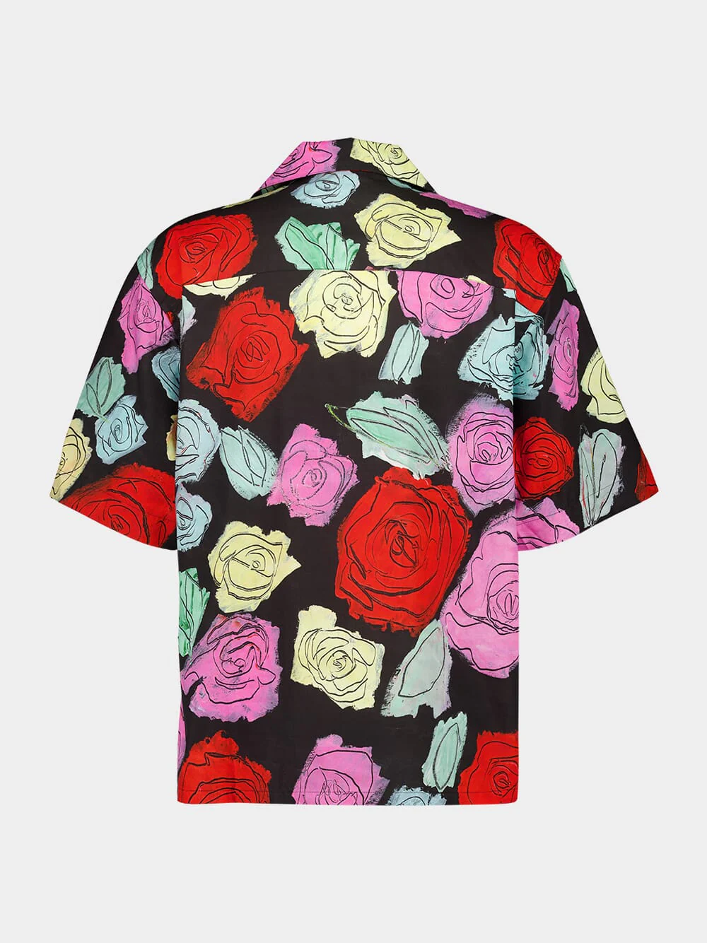 Black Poplin Bowling Shirt with Orion Print - Image 8