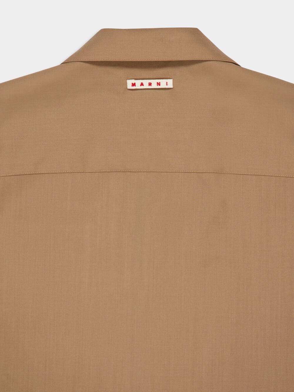 Beige Wool Bowling Shirt - Image 4