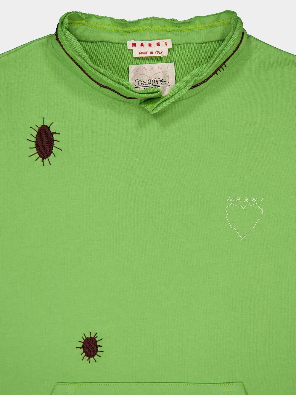 Distressed Green Cotton Sweatshirt - Image 3