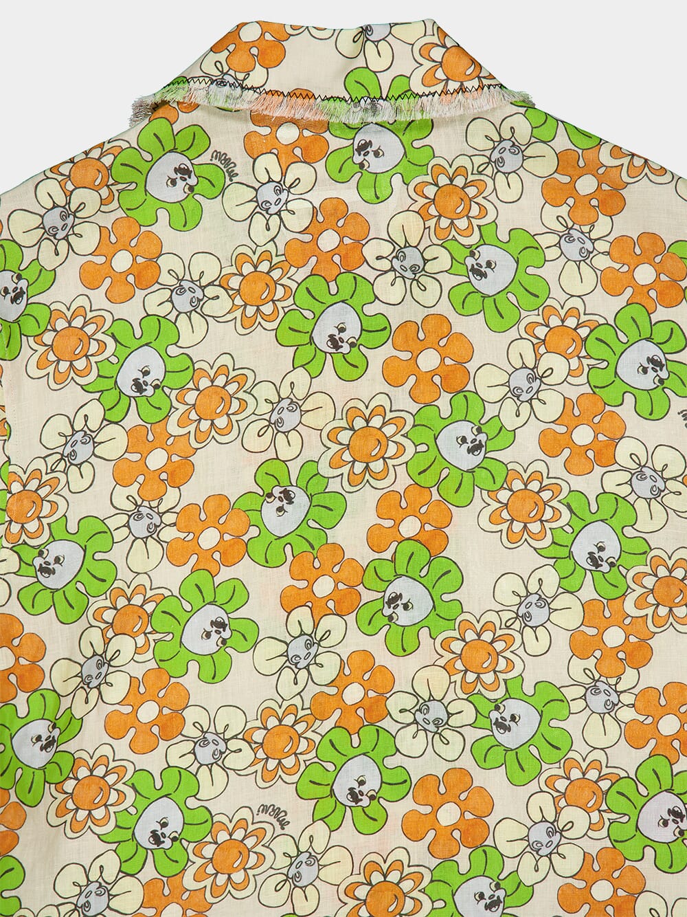 Floral Linen Bowling Shirt - Image 4