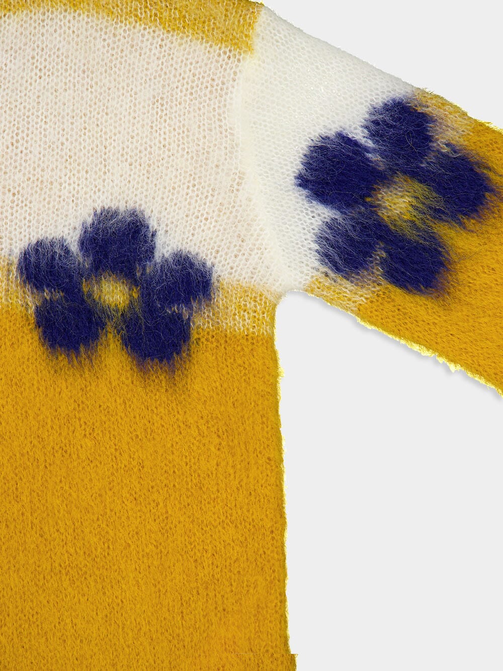 Floral Mohair V-Neck Jumper - Image 6