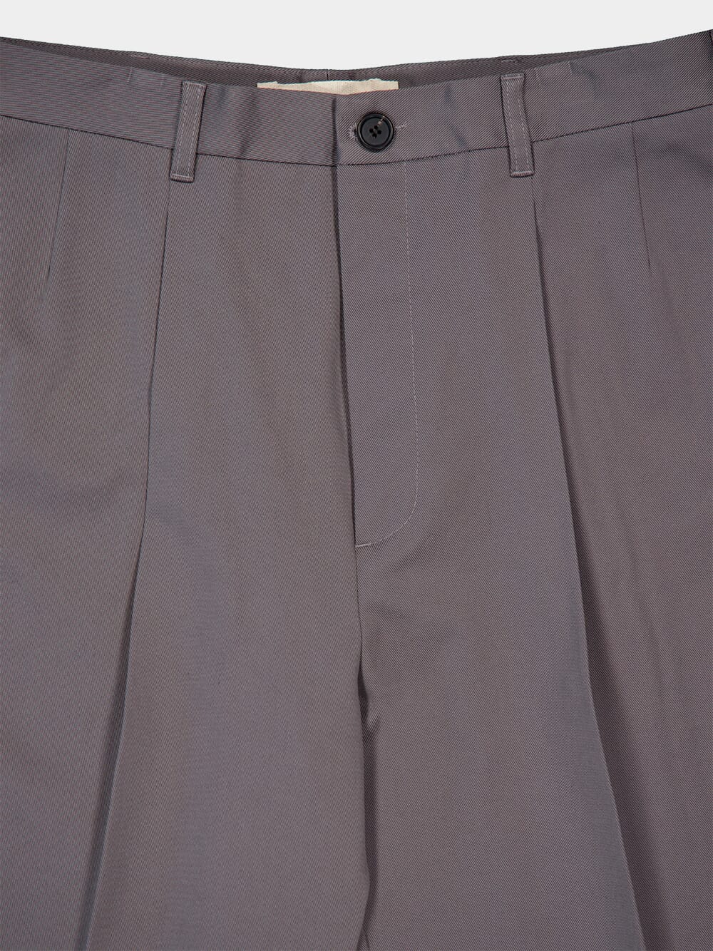 Grey Gabardine Classic Trousers - Image 6