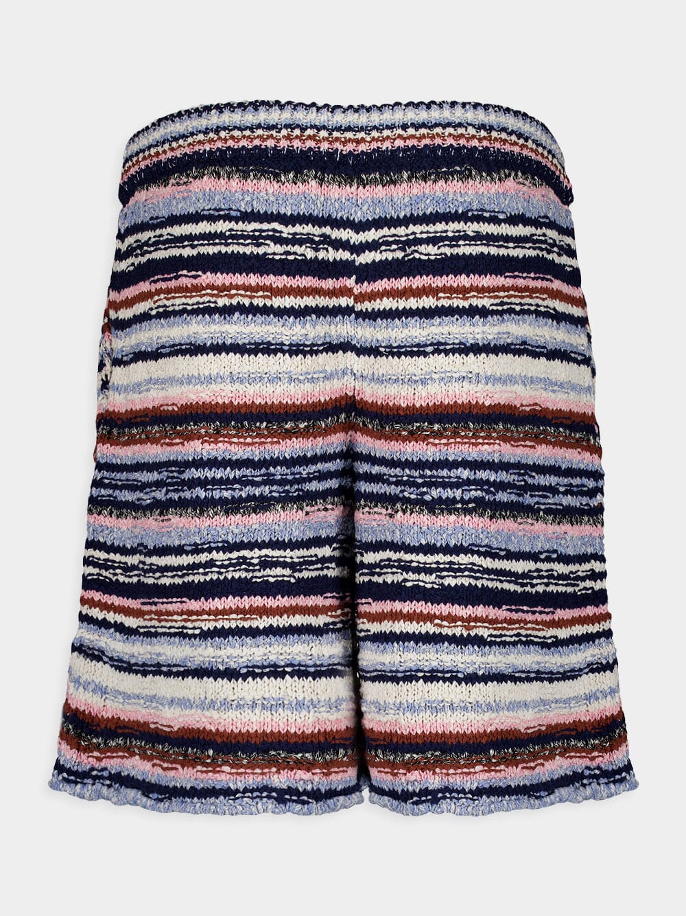 Striped Cotton Knit Shorts - Image 2