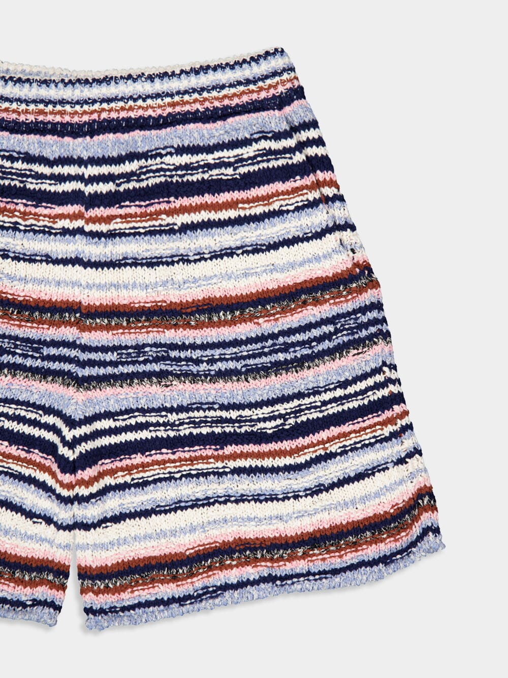 Striped Cotton Knit Shorts - Image 3