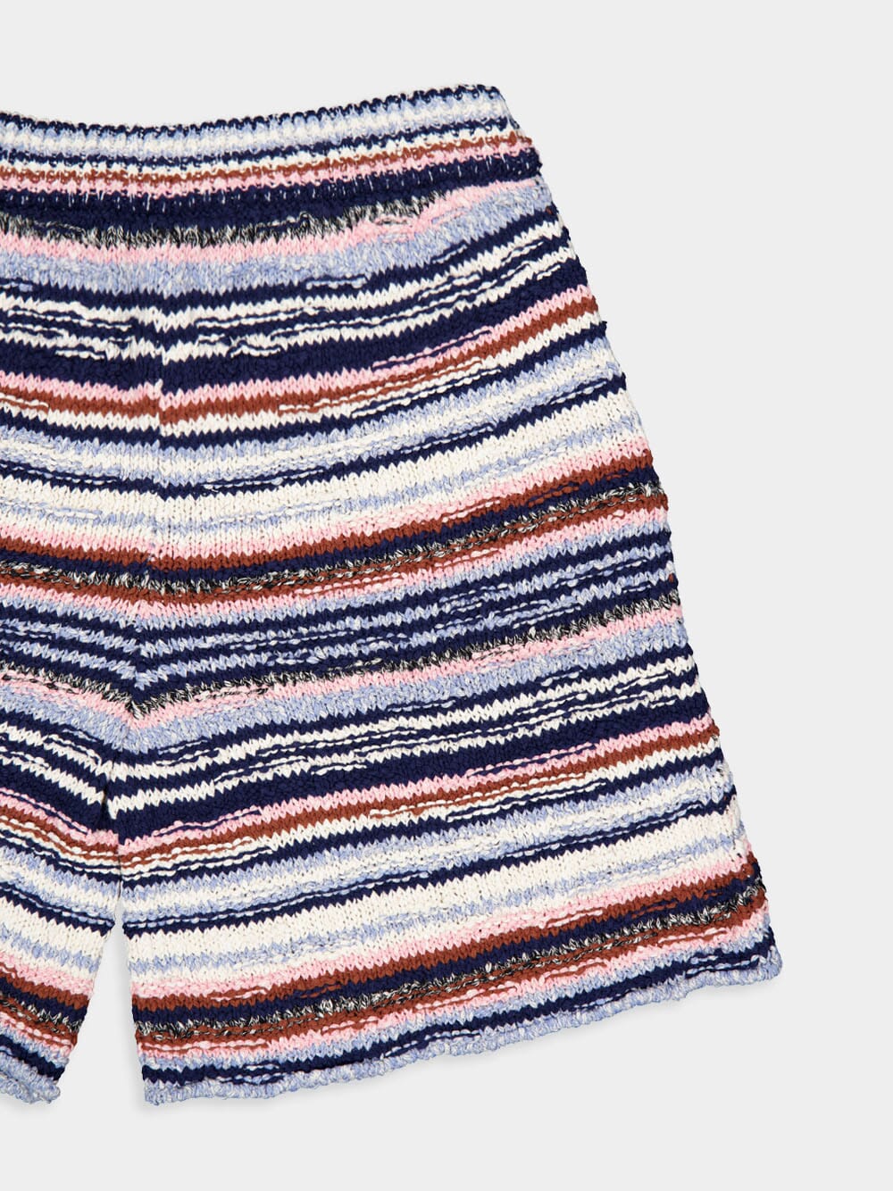 Striped Cotton Knit Shorts - Image 4