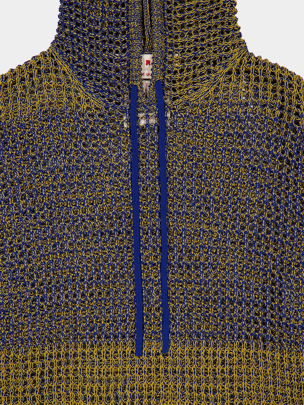 Two-Tone Striped Hooded Sweatshirt - Image 3