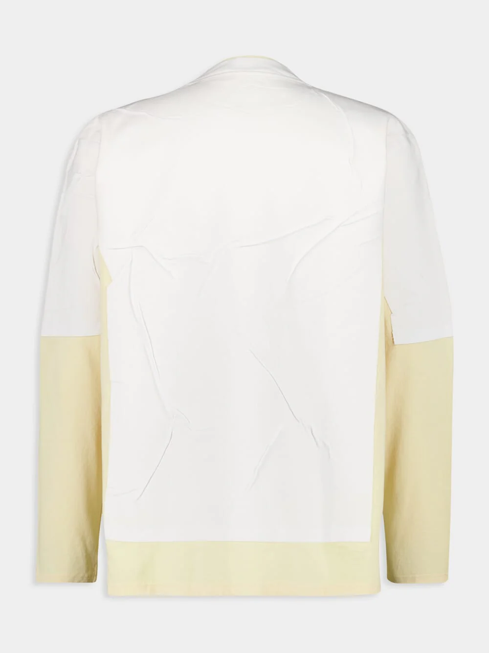 White and Yellow Oversized Jumper - Image 2