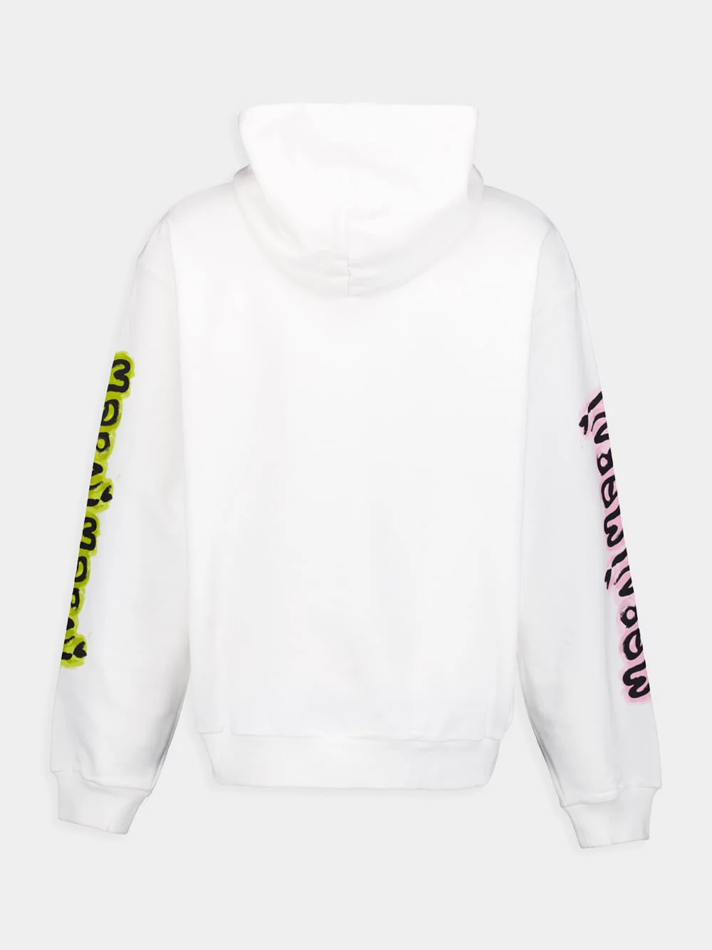 Cotton Hoodie With Graffiti Prints - Image 3