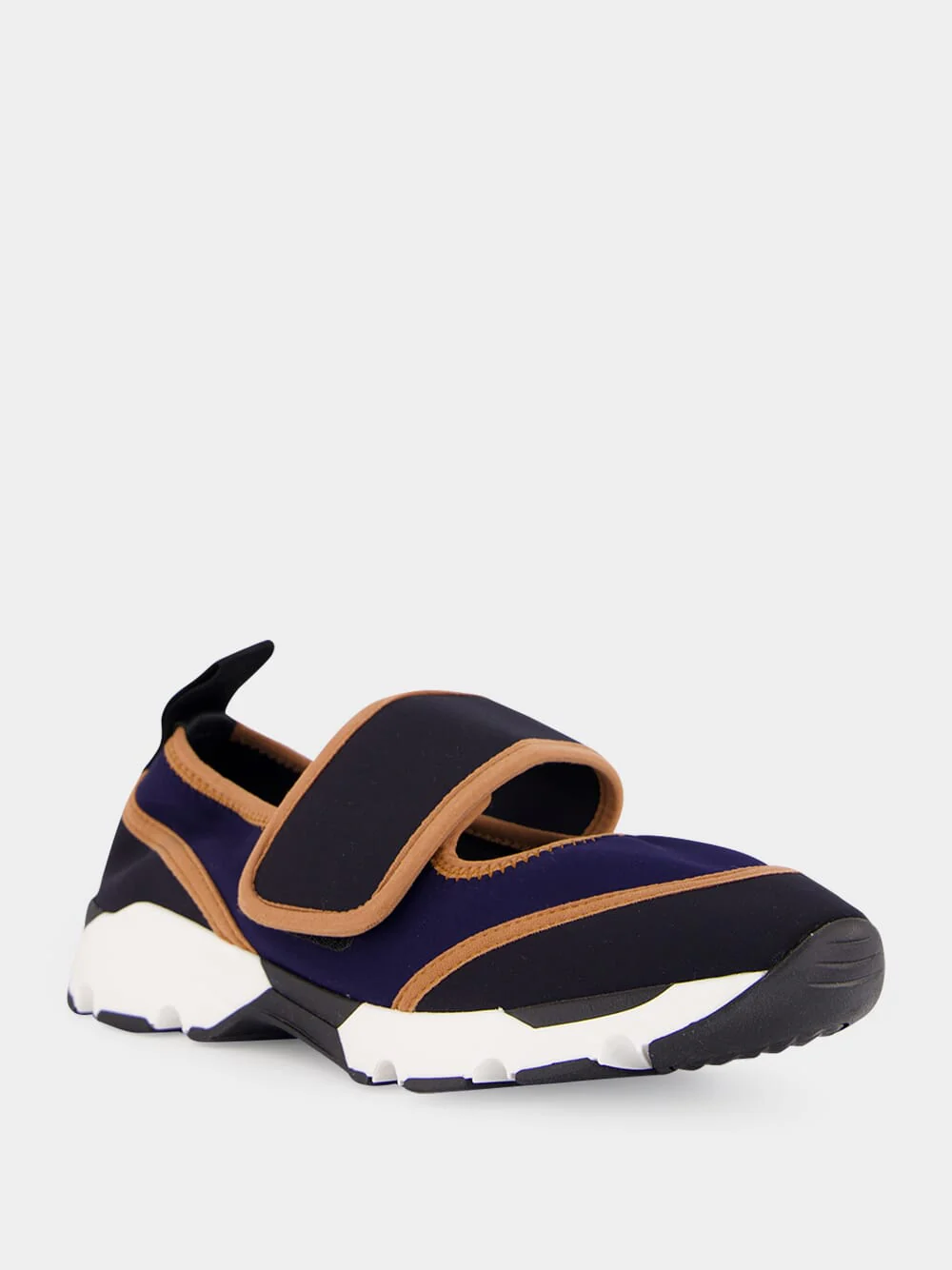 Deep Blue and Black Mary Jane Running Sneaker - Image 2