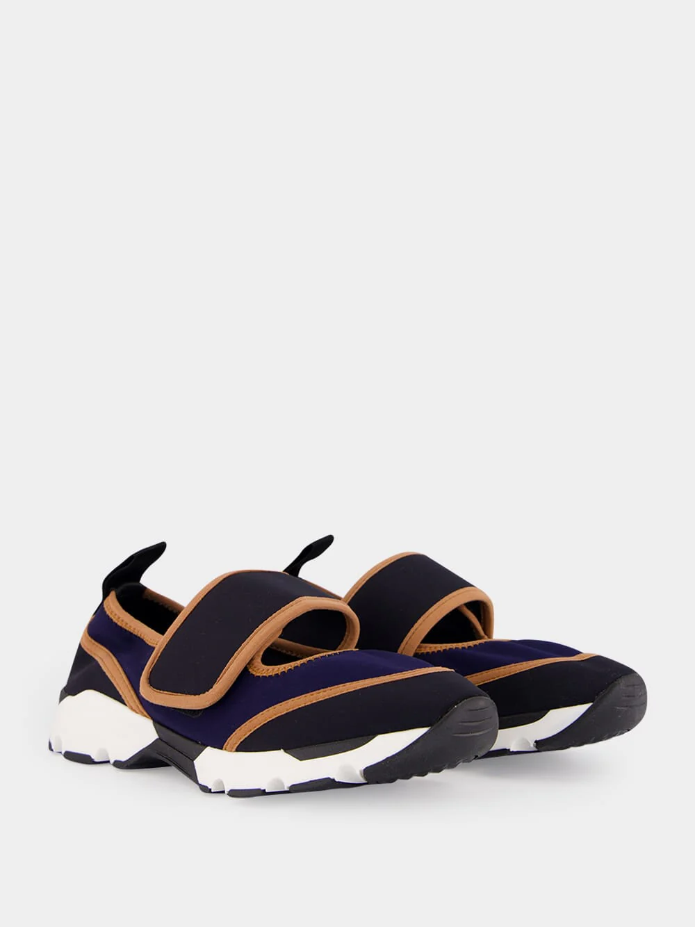 Deep Blue and Black Mary Jane Running Sneaker - Image 3