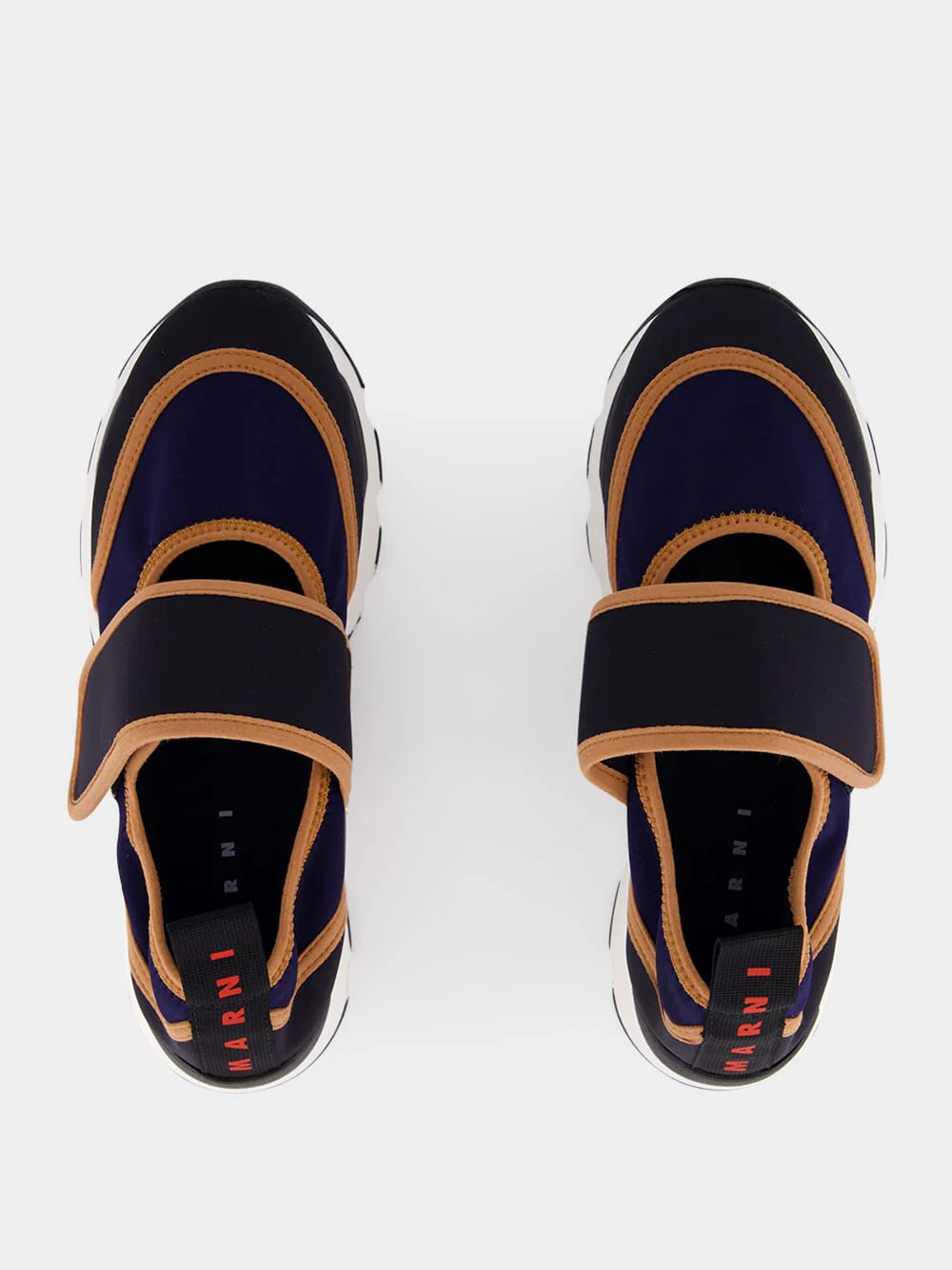 Deep Blue and Black Mary Jane Running Sneaker - Image 4