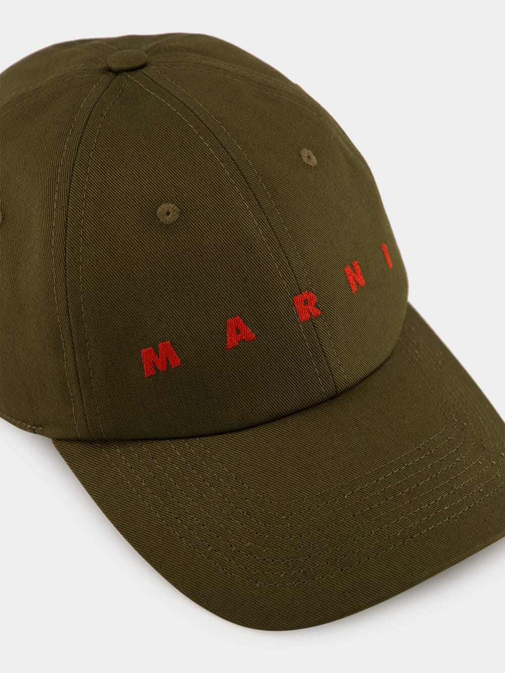 Deep Sage Cotton Logo Baseball Cap - Image 3