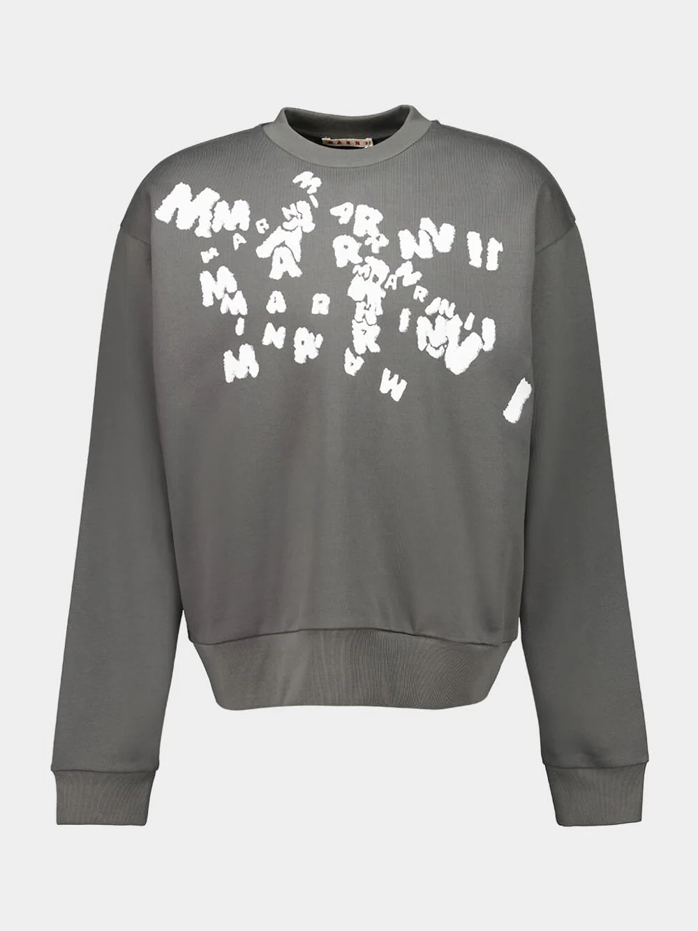 Grey Cotton Sweatshirt with Marni Caos Logo - Image 5