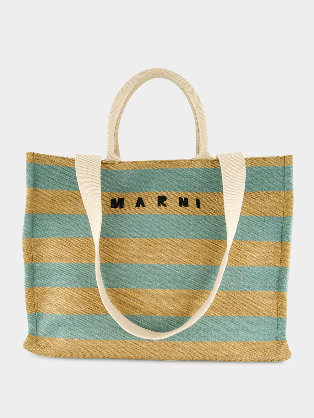 Large Basket Striped Tote Bag - Image 7