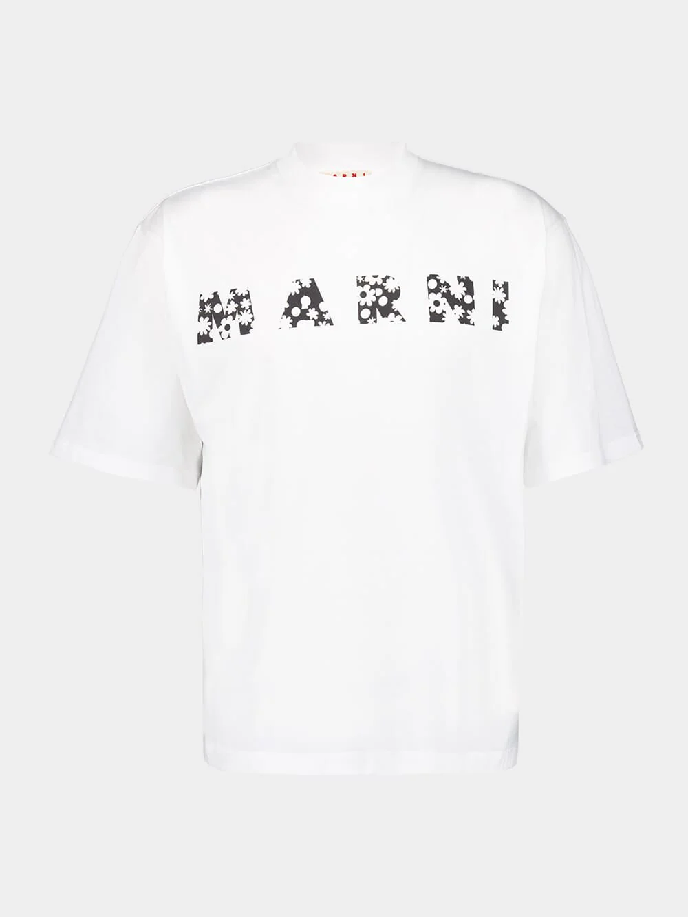 Lily White T-Shirt with Floral Logo Print - Image 4