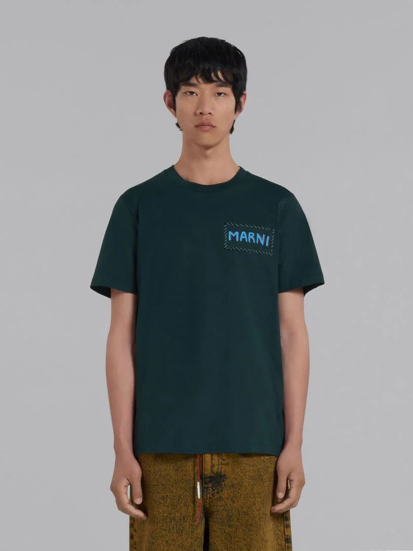 Logo-Patch Cotton T-Shirt